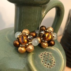 Vintage Clip On Earrings - Japan